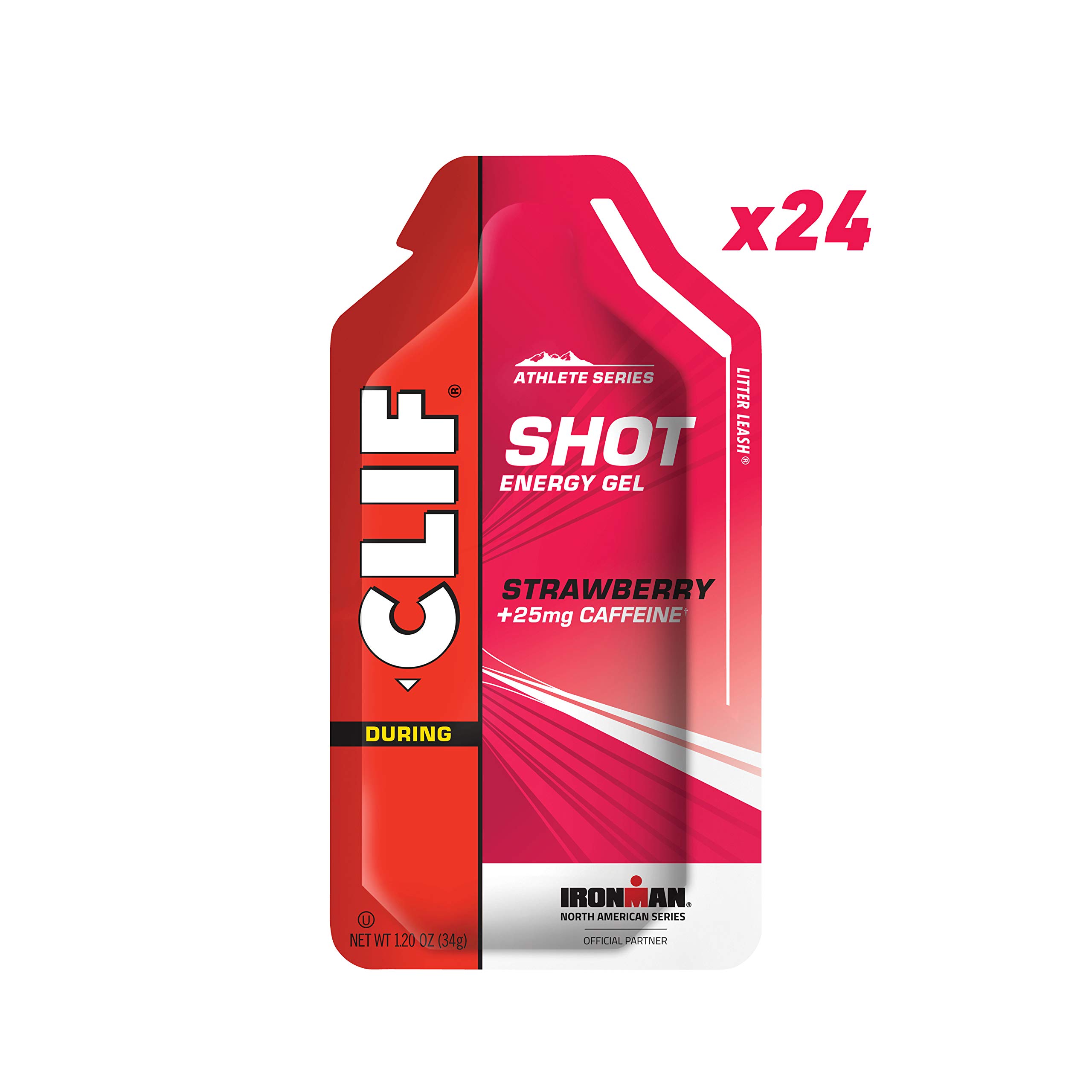 Clif Shot Energy Gels Strawberry 25mg Caffeine (1.2 Ounce Packet, 24... eBay