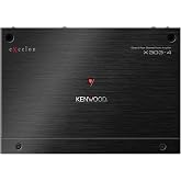 KENWOOD eXcelon X303-4 Class D 4-Channel Power Amplifier &ndash; High-Performance 600W Compact Amp with Adjustable Controls, Superior Sound Clarity, and Advanced Protection