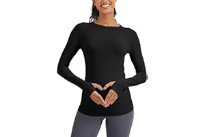 MathCat Seamless Maternity Shirts Long Sleeve Maternity Tops for Women Pregnancy Shirts Athletic Workout Yoga Casual Tee