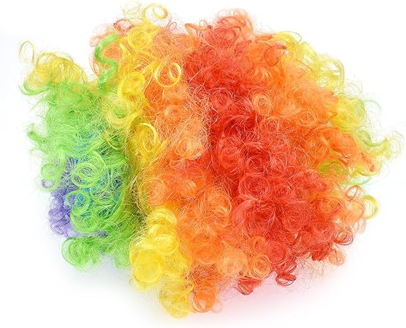 Amazon Co Jp ライチ Lychee カラフル アフロかつら ウィッグ お笑いグッズ 余興アイテム 忘年会 打ち上げ コスプレ クリスマス パーティー お祭り イベント用品 男女兼用 服 ファッション小物