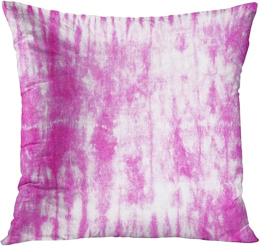 Amazon Com Loulnn Throw Pillow Cover Blue Shibori Pink Tie Dye