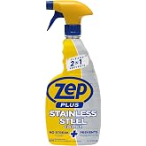 Zep Plus Stainless Steel Cleaner - 32 Fl OZ - R53512-2-in-1 benefits clean while preventing future fingerprints and smudges.