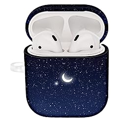 Moon Compatible with AirPods Case Protective Hard