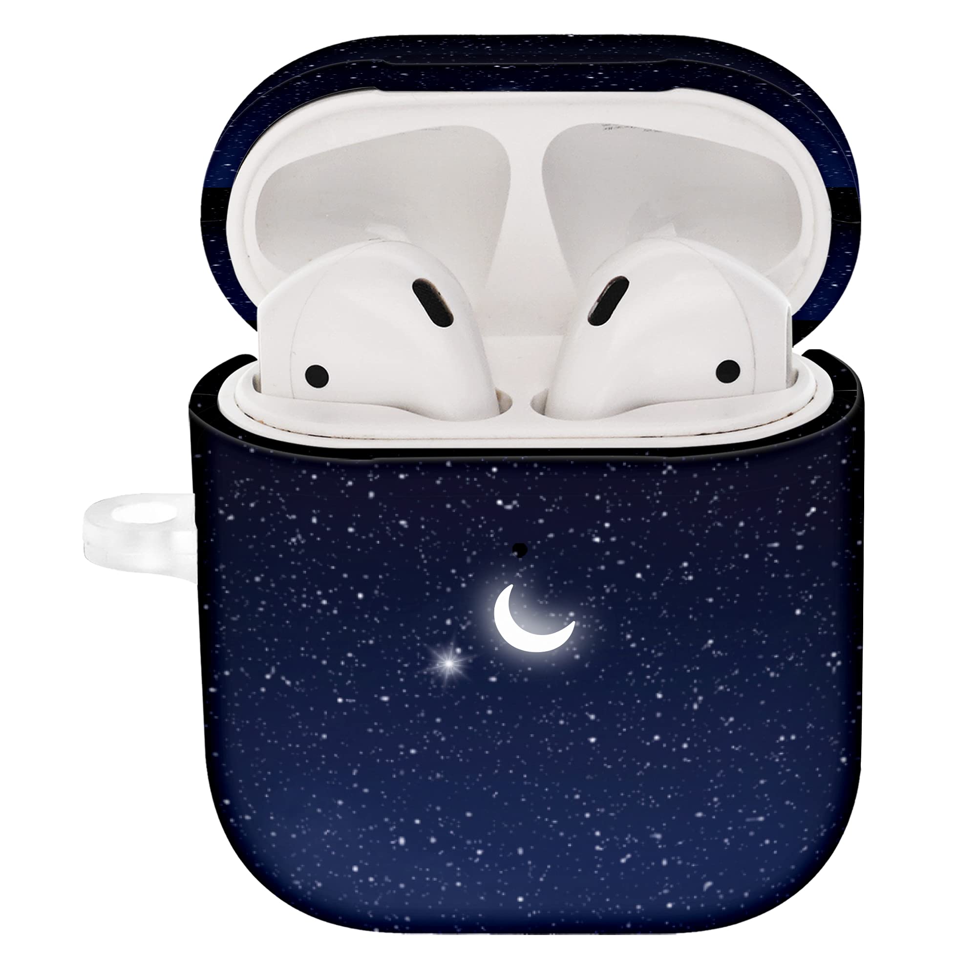 Moon Compatible with AirPods Case Protective Hard
