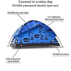 KidzAdventure 2 in 1 Kids Tent for Camping/Kids