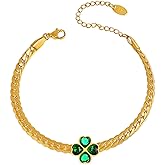 Frigotine Gold Snake Chain Bracelet for Woman, Trendy Rhinestone CZ Crystal Adjustable Bracelets Prom Fashion Jewelry Gift