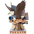 Enesco Jim Shore Heartwood Creek Patriotic Freedom Eagle 1776 Figurine, 8 Inch, Multicolor