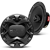 BOSS Audio Systems CH6530B Chaos Series 6.5 Inch Car Door Speakers - 300 Watts Max (per Pair), Coaxial, 3 Way, Full Range, 4 