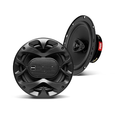 BOSS Audio Systems CH6530B 6.5 Inch Car Door Speakers - 300 Watts Max (Pair), Coaxial, 3 Way, Full Range, 4 Ohms, Sold in Pairs, Bocinas para Carro