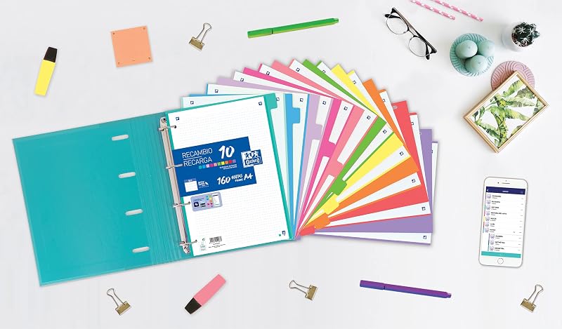 Divisori A4 10 posizioni 10 colori