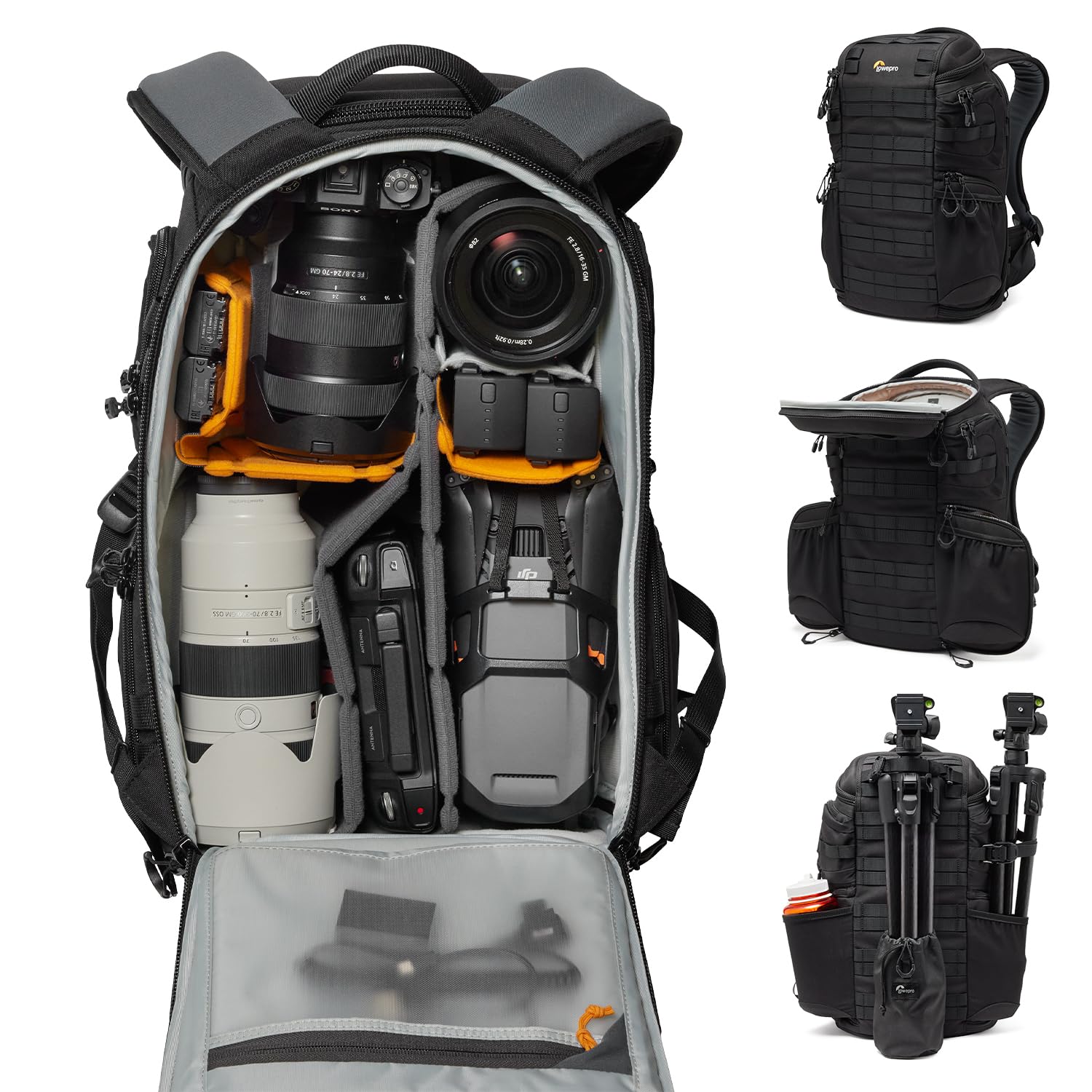 Lowepro ProTactic BP 350 AW III Camera Backpack, 4-Point Access, Professional Camera Bag, DSLR/Drones/Mirrorless, Up to 14" Laptop, Rain Cover, for Photographer,Videographer, Volume 17L Image Lowepro ProTactic BP 350 AW III Camera Backpack, 4-Point Access, Professional Camera Bag, DSLR/Drones/Mirrorless, Up to 14" Laptop, Rain Cover, for Photographer,Videographer, Volume 17L Image
