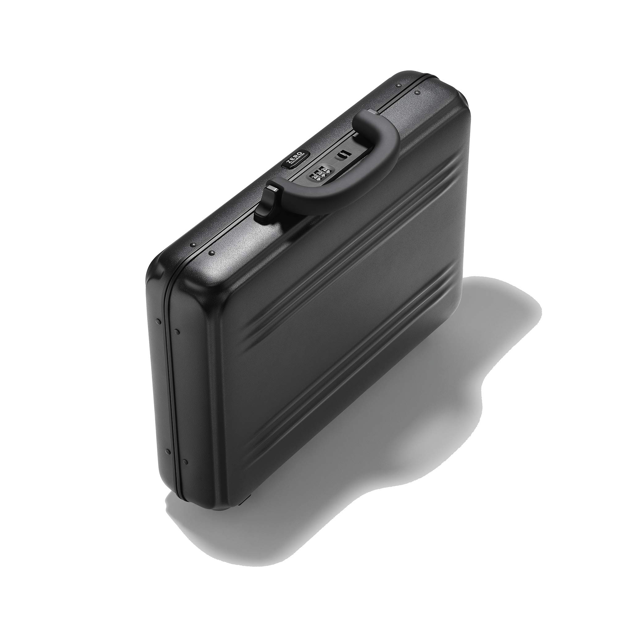 ZERO Halliburton Edge Lightweight Polycarbonate Attaché (Black, Small Attaché)
