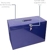Cathedral A4+ Steel File Box with Starter 5 Suspension Files Blue view 5