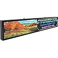 P2.5 Full Color LED Digital Sign, 40"x8" LED Display with Scrolling Text, WiFi & USB Programmable, Supports Image & Video