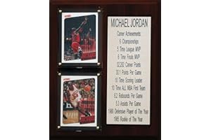 C&I COLLECTABLES NBA Chicago Bulls Michael Jordan Career Stat Plaque