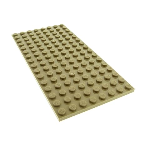 1 x Lego System Bau Platte dunkel beige tan sandfarben Sand 8 x 16 8x16 für Set 41068 4204 76060 10234 41180 71040 92438