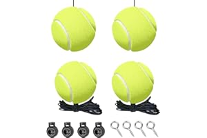 KUQUTIDY 4 Sets Garage Tennis Ball Parking Aid Sensor, Height Adjustable Car Parking Assistant Stopper with Lanyard for Garag