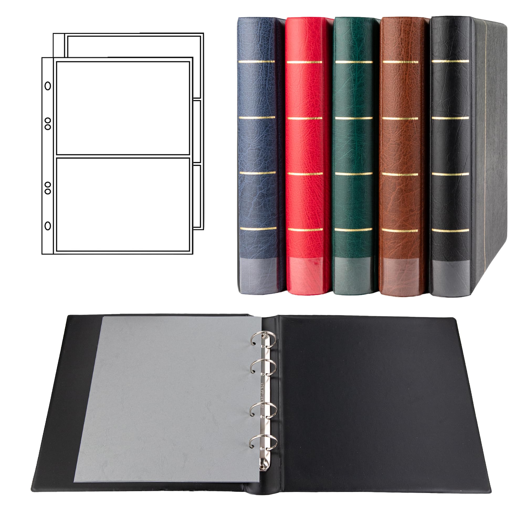 Prophila Luxus-Ringbinder with 20 sleeves for 50 banknotes