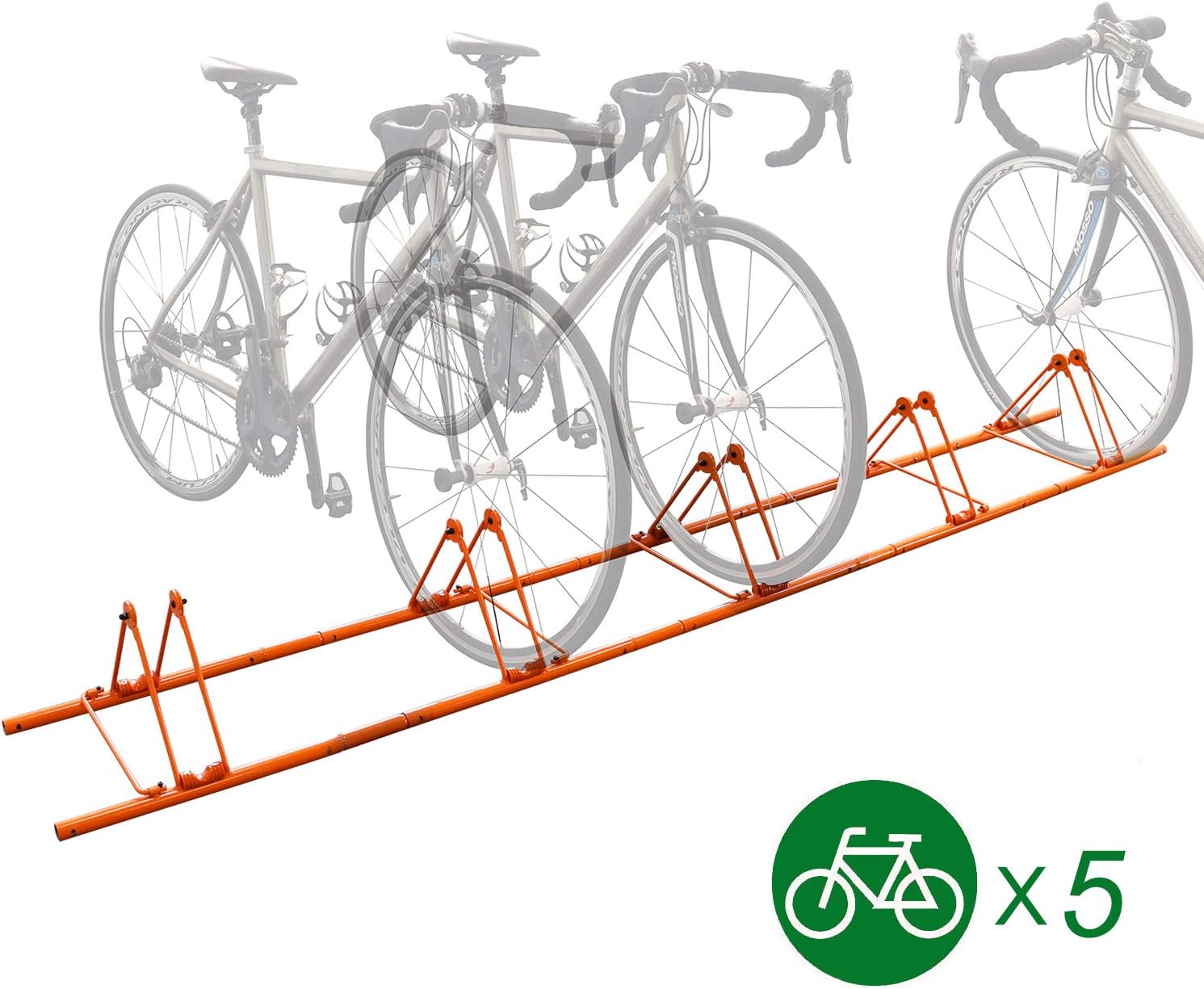5 bike floor rack