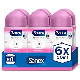 Sanex Deodorant Roll On Dermo Invisible 50 ml 6 Pack