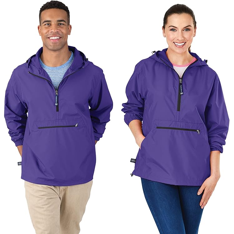 Cottonhood Adult Reflective Jacket, Water-Resistant 1/4 Zip Anorak