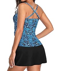 Talisea Womens Tankini Bathing Suits with Skirt Two