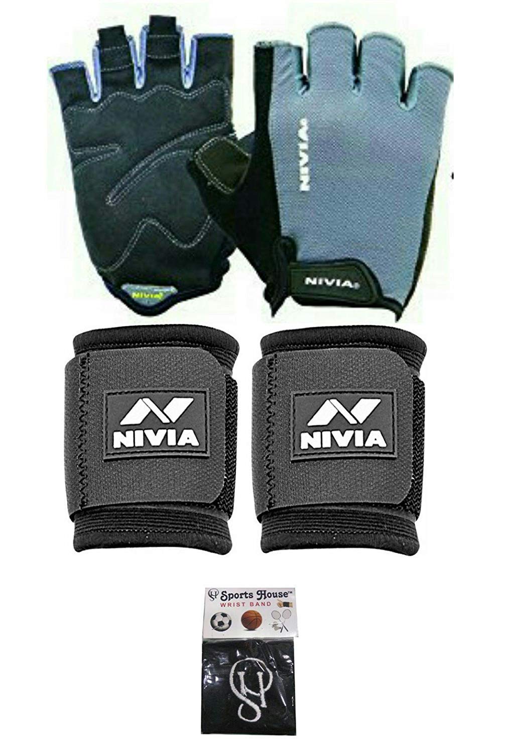 nivia gym gloves with wrist support