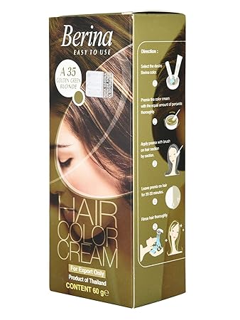 Berina Golden Green Blonde Hair Color Cream