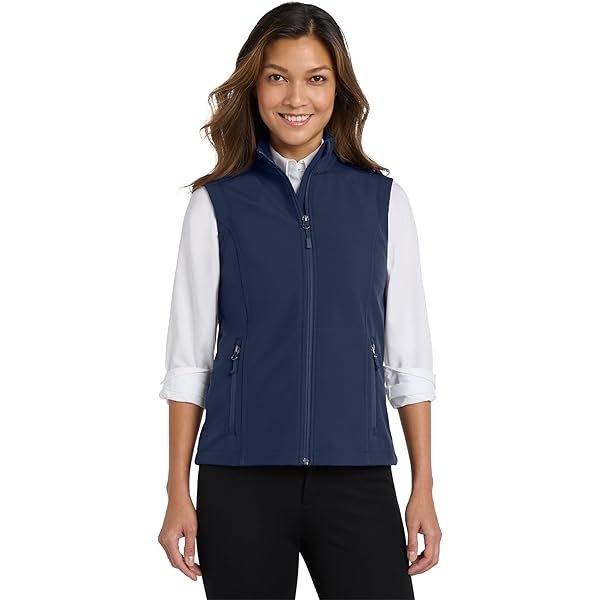 Port Authority Ladies Core Soft Shell Vest L325, Battleship Grey