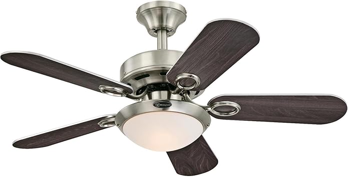 Westinghouse Lighting 7203200 Cassidy Indoor Ceiling Fan With Light 36 Inch Brushed Nickel