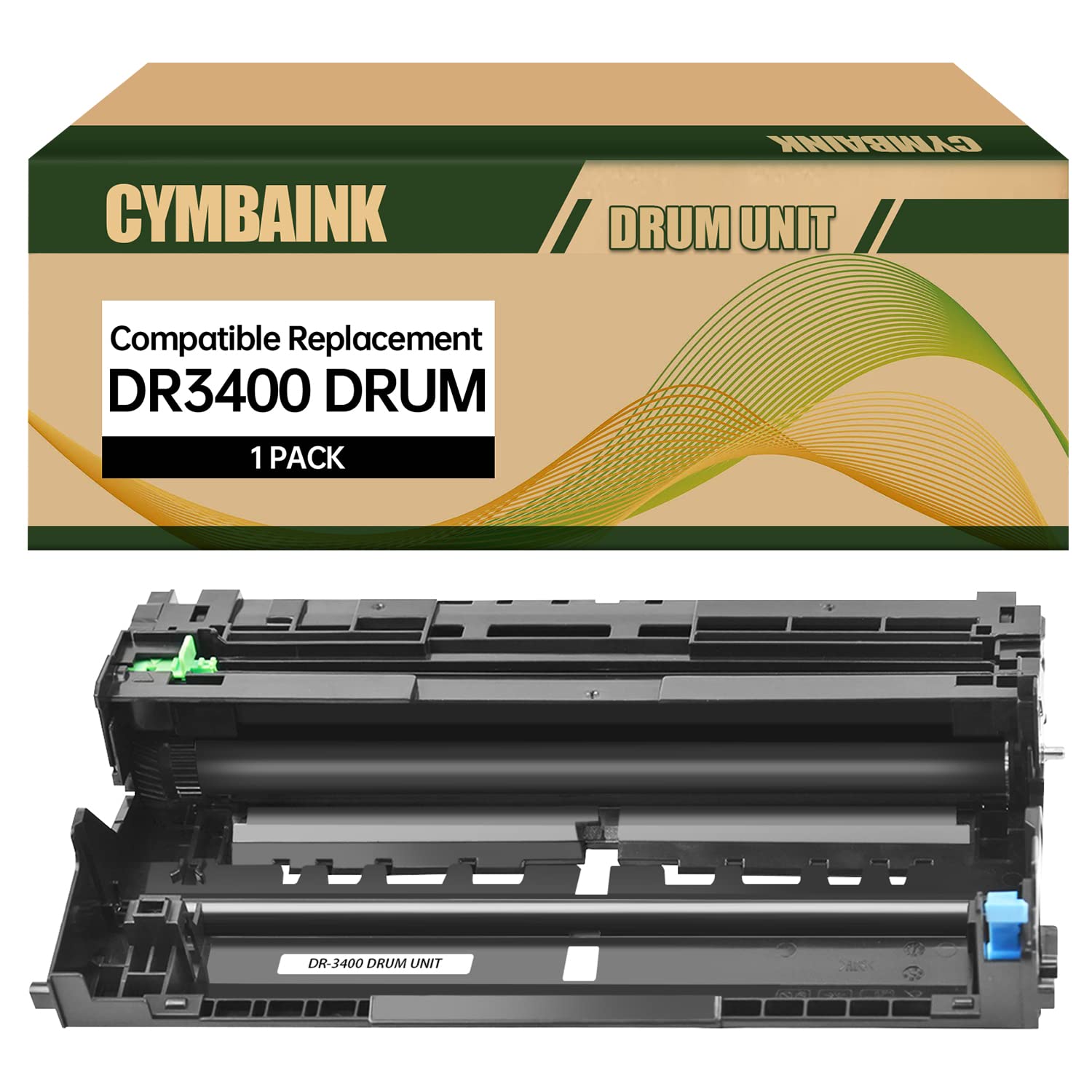 CYMBAINK DR-3400 DR3400 Compatible Drum Unit (1 pack) Replacement for Brother HL-L6250DN,HL-L5000D,HL-L5100DN,HL-L5200DWT,HL-L6200DW,HL-L6200DWT Printer