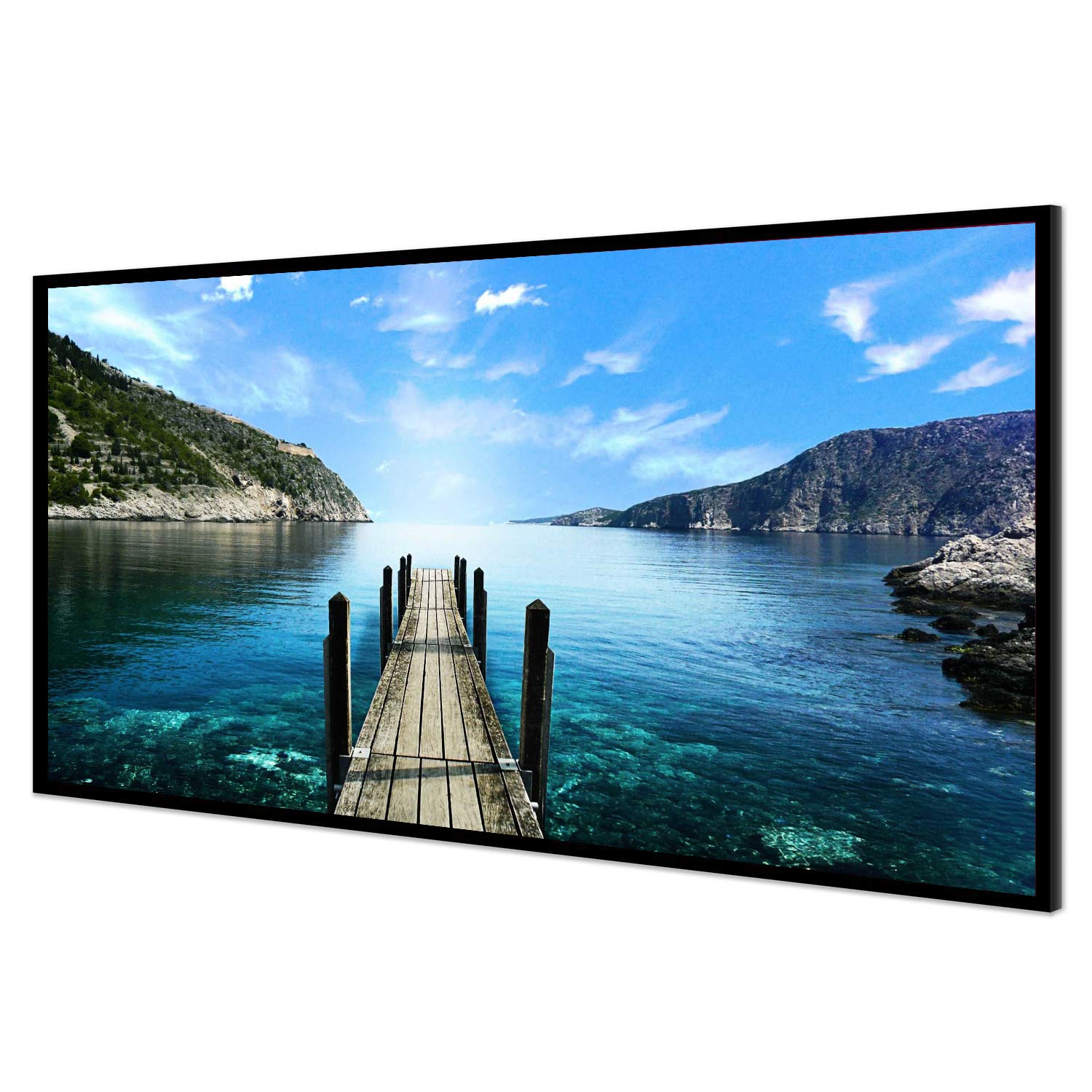 Pantalla Proyector, NIERBO Pantalla para Proyectors Frame PVC 100 ...