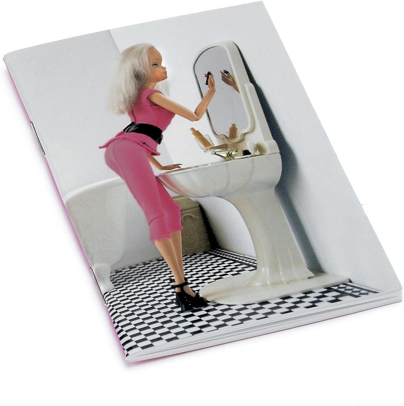 Catseye little notebook Small notebook A7–Golden and pink