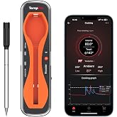 TempPro TempSpike 500 ft Wireless Meat Thermometer Digital for Cooking | Bluetooth Meat Thermometer Wrieless for Beef Chicken Turkey, Rechargeable Grill Thermometer for Rotisserie Sous Vide BBQ Oven