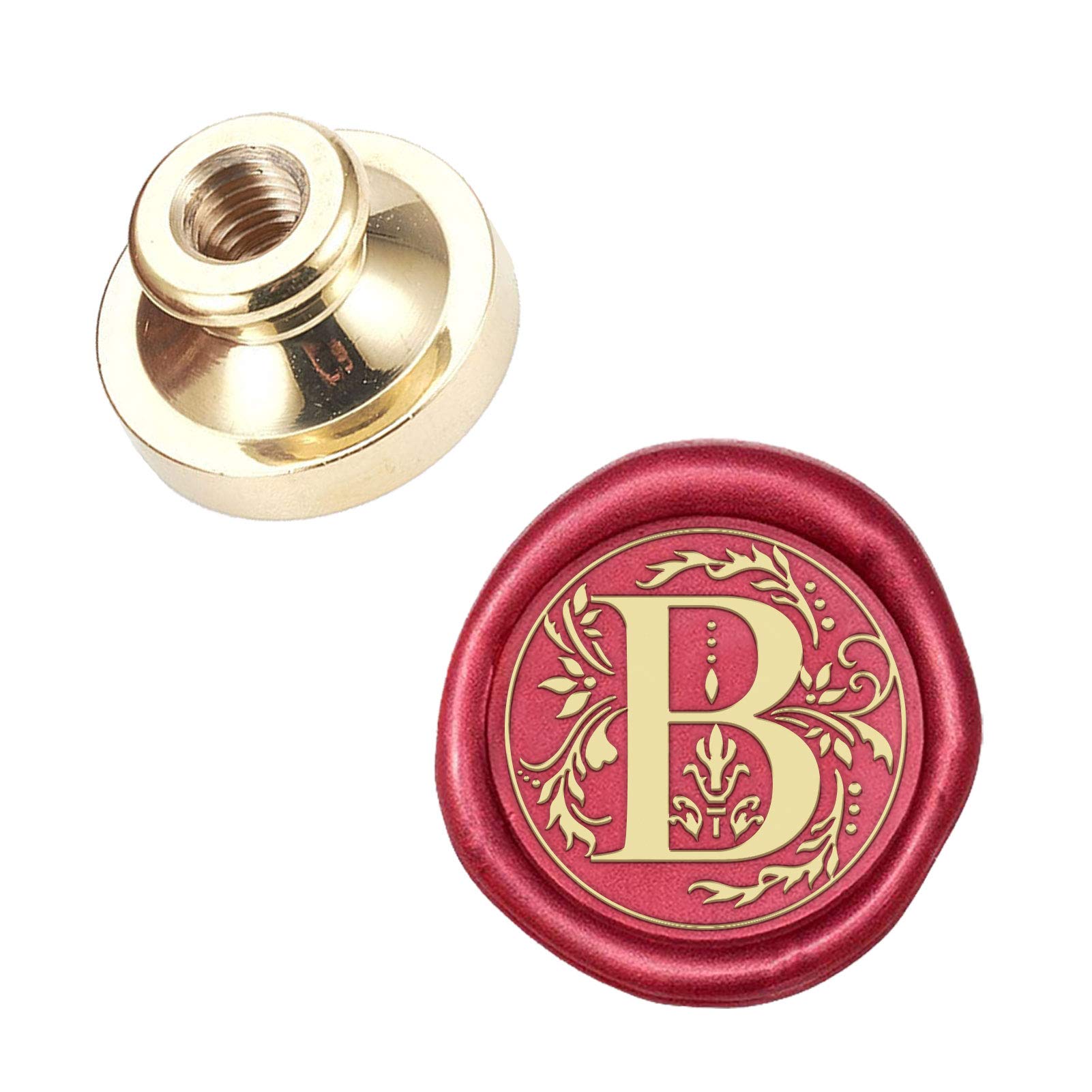 CRASPIRE Wax Seal Stamp Head Letter B Removable Sealing Brass Stamp Head for Creative Gift Envelopes Invitations Cards Decoration