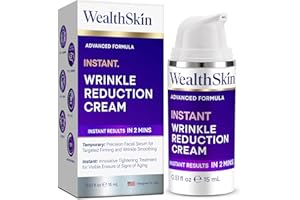 WEALTHSKIN Instant Rapid Wrinkle Eye Cream: Temporary Effects Firm & Lift Under Eye Bags and Reduction Puffiness and Remover Dark Circles - 60 Second Tightener 30mL