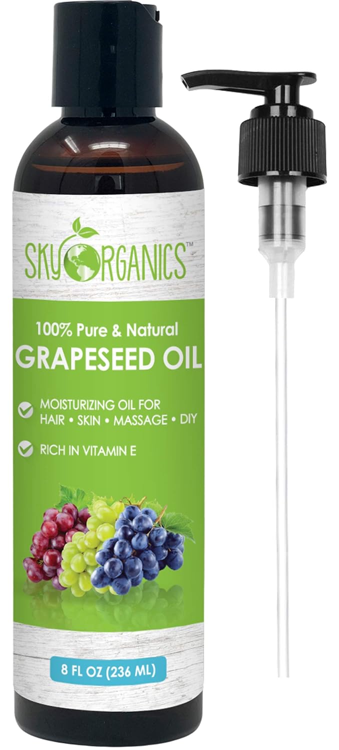 Amazon Com Grapeseed Oil By Sky Organics 100 Pure Natural