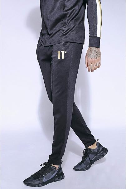 11 Degrees Pantalon de Chandal Tricot Negro Chaquetas deportivas Hombre