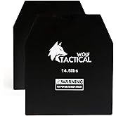 WOLF TACTICAL Weight Vest Plates - 5.75/8.75/14.5/19.75LB Pairs - WODs, Strength Training, Running, Heavy Workouts