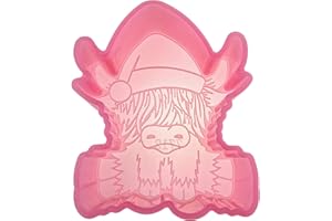 (300 Design Optional) MUBYOK M159 Christmas Highland Cow Silicone Freshie Mold for Baking Aroma Beads Car Freshie Supplies