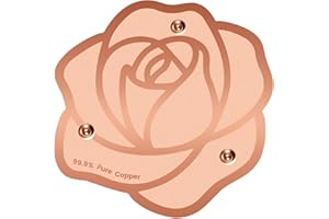 Niteguy Bird Bath Copper Disk,Bird Bath Purification Disk 0.6mm Reinforced 99.99% Pure Copper Cleaning Disk with Triple-Point Support,Fits Outdoor Birdbath & Bowl,Provide Safe Clean Water,Rose-1Pc