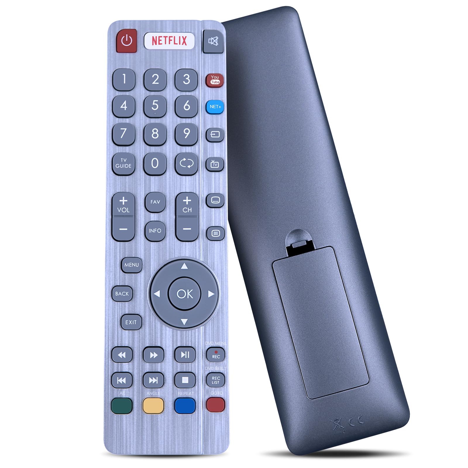 GOUYESHO Generic Replacement Remote Control Compatible with Sharp Aquos 3D HD Smart TV with YouTube Buttons