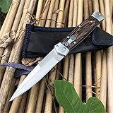 HUAAO Push Button Knife, Assisted Opening Folding