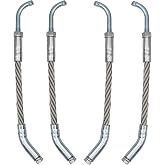 Ice Scratchers Kit Fit for All Reverse and Non-Reverse Gear | 2-1/2" Mounting Height, 7/16 inch Galvanized Steel Wire Rope, Single Bolt Mounting, Enhancing Cooling Efficiency - 2PCS
