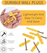 Norvens 116 Pcs Screws and Wall Plugs Set M6 M8 58/58 Bricks Concrete view 3