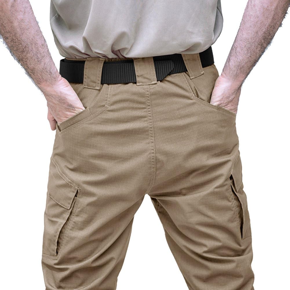 TACVASEN Men's Tactical Cargo Pants Outdoor Sport Military Ripstop Pants: Clothing