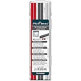 Pica Big Dry Marker Pen Pack of 12 Pencil Refills Graphite White Red 6045