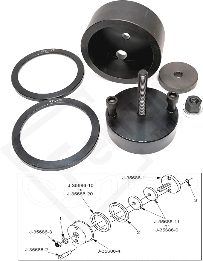 Detroit Diesel Series 60 Front And Rear Crankshaft Seal And Wear Sleeve Installer Heavy Duty Oem Alternative J B Two Cycle 92 12 7l 14l Engine Crank Oil Seals Crankshafts Amazon Canada