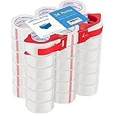 JARLINK 36 Rolls Clear Packing Tape with 2 Dispensers, Heavy Duty Packaging Tape Refills for Shipping Packaging Mailing, 2.7mil Thick, 1.88 inches Wide, 55 Yards Per Roll, 1980 Total Yards