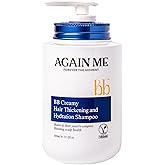 Again me Hair Thickening, Korean Hair Growth Shampoo with Biotin, Hyaluronic Acid to Help Volumize Thinning, Hydrate Hair and Scalp, Biotin, Scalp Strengthening Solution 13.5 Fl oz